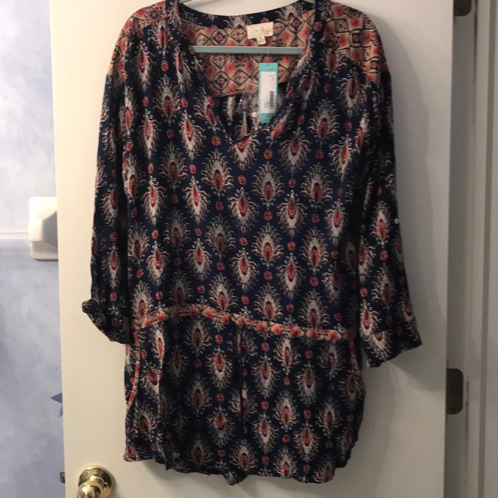 Stitch Fix XL print tunic NWT